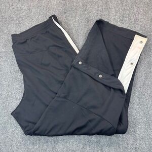 VTG Nike Tear Away Pants Men's 2XL Black Basketball Hoop Breakaway Y2K Swoosh